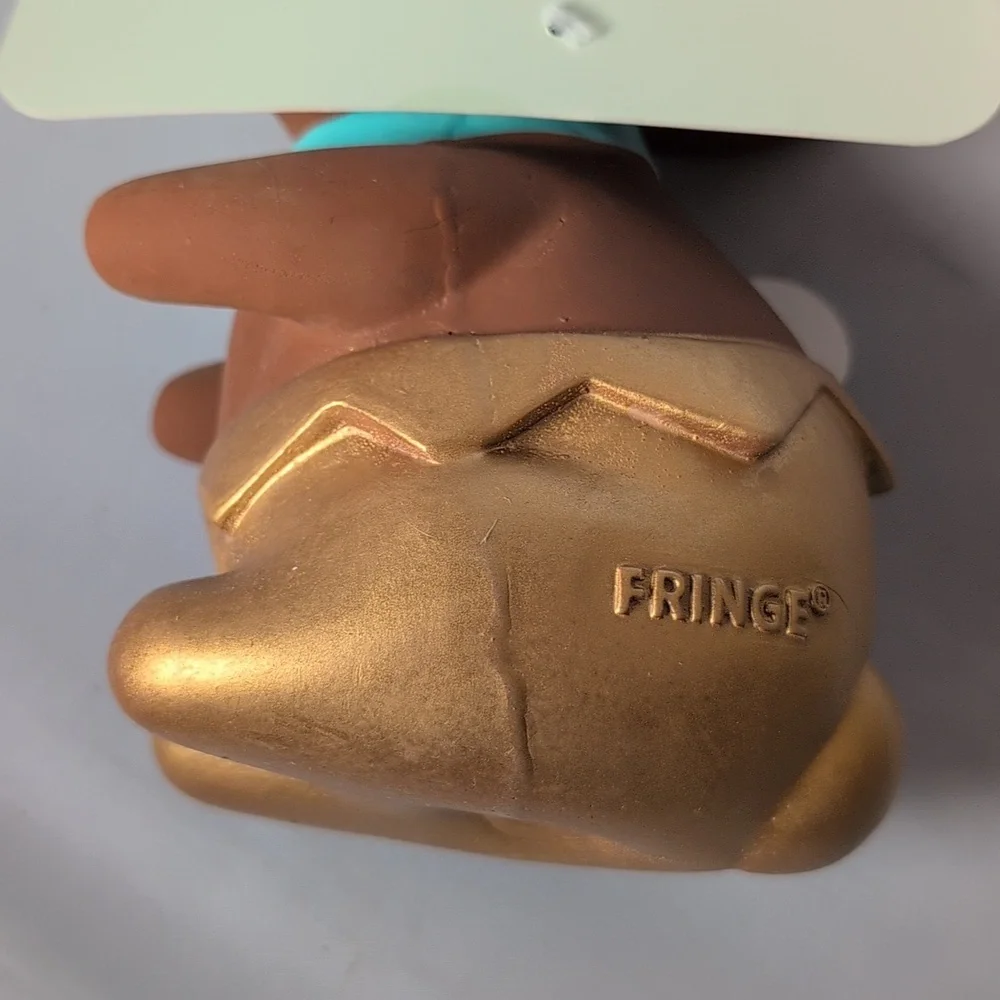 Fringe Best Dog Toy Box Squeak -N-Play Latex Chocolate Bunny Easter Toy